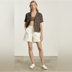 EVERLANE The Tourist Short Organic Cotton Canvas Cream Women's 6 NWT Summer